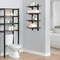 Alaterre Furniture Pomona 36"H 4-Shelf Metal and Solid Wood Bath Wall Shelf AMBA5920 - alternate 5